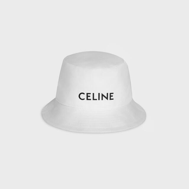 新品【 CELINE セリーヌ 】バケット ハット ホワイト M