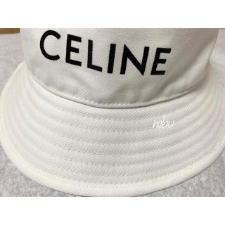 新品【 CELINE セリーヌ 】バケット ハット ホワイト M