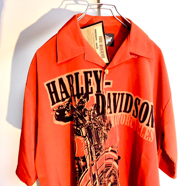 Harley Davidson(ハーレーダビッドソン)の新品未使用⭐︎Harley-Davidson⭐︎アロハシャツ⭐︎L メンズのトップス(シャツ)の商品写真