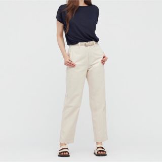 ユニクロ(UNIQLO)のUNIQLO ユニクロ　ドレープクルーネックT(カットソー(半袖/袖なし))