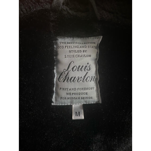 Louis Chavlon 裏地ファーピーコート　ブラック メンズのジャケット/アウター(ピーコート)の商品写真