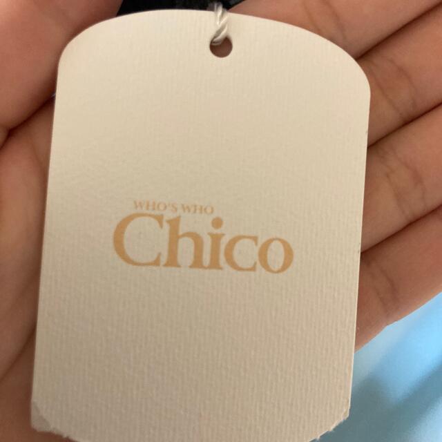 who's who Chico(フーズフーチコ)のwho's who Chico 5分袖キャミ付メロウフリルBL ブラック  レディースのトップス(シャツ/ブラウス(半袖/袖なし))の商品写真