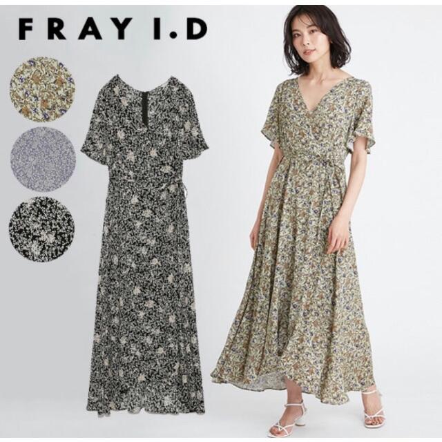 フレイアイディー FRAY I.D 21春夏 プリントカシュクールワンピース