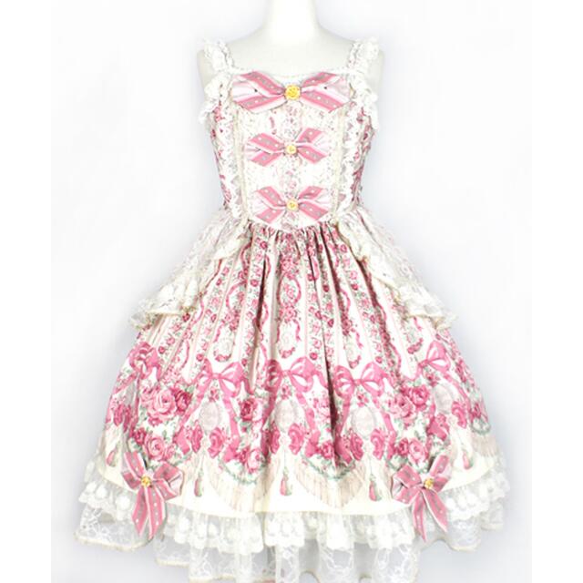 Angelic Pretty(アンジェリックプリティー)のmaaco様専用/Fairy Rose Princess JSK&バレッタ レディースのワンピース(ひざ丈ワンピース)の商品写真