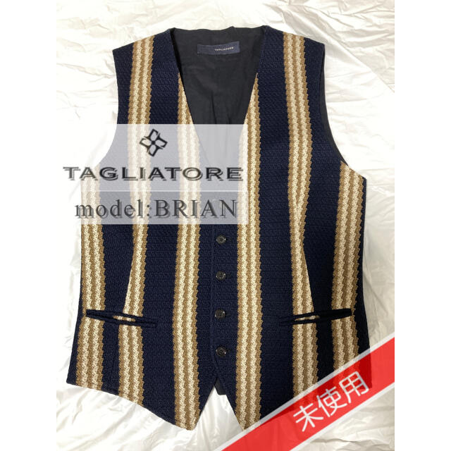 4.7万↑19SS TAGLIATORE BRIAN/ツィード/ジレ/46-9R メンズのトップス(ベスト)の商品写真