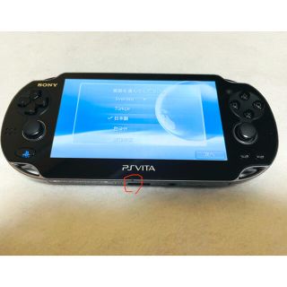 プレイステーションヴィータ(PlayStation Vita)の☆美品☆ PSVita PCH-1000 ZA01  ブラック 画面傷無し(家庭用ゲーム機本体)