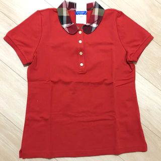 バーバリーブルーレーベル(BURBERRY BLUE LABEL)の【新品未使用】ブルーレーベル　クレストブリッジ　レディースポロシャツ(ポロシャツ)