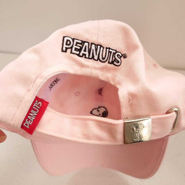 PEANUTS(ピーナッツ)のpeanuts スヌーピー スナップバックキャップ ピンク レディースの帽子(キャップ)の商品写真