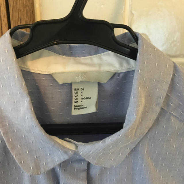H&M(エイチアンドエム)の半袖 ワイシャツ ※10月末処分※ レディースのトップス(シャツ/ブラウス(半袖/袖なし))の商品写真