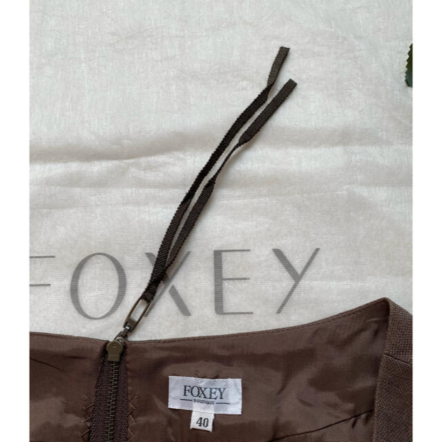 FOXEY✨リネンワンピース40 FOXEY✨リネンワンピース40