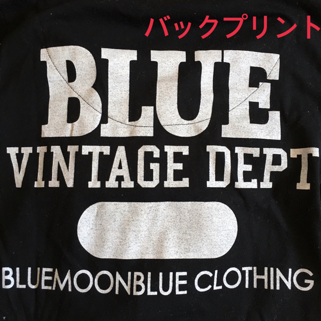 BLUE MOON BLUE(ブルームーンブルー)のブルームーンブルー フード付き重ね着風ロングTシャツ レディースのトップス(Tシャツ(長袖/七分))の商品写真