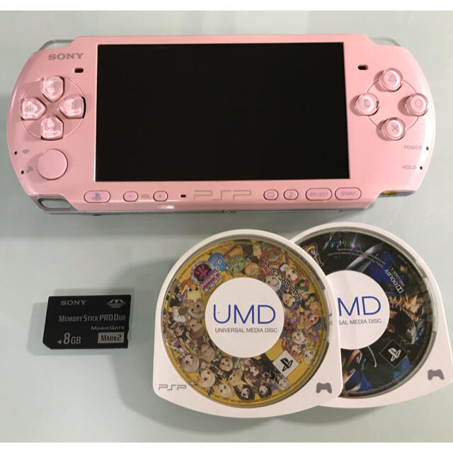 PlayStation Portable(プレイステーションポータブル)のPSP-3000  ブロッサムピンク エンタメ/ホビーのゲームソフト/ゲーム機本体(携帯用ゲーム機本体)の商品写真