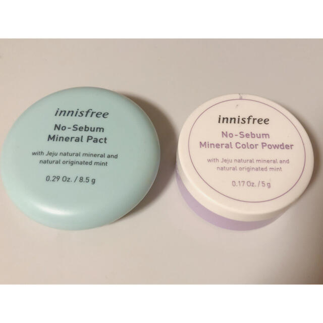 Innisfree(イニスフリー)のノーセバムミネラルパウダー&カラーパウダー コスメ/美容のベースメイク/化粧品(フェイスパウダー)の商品写真