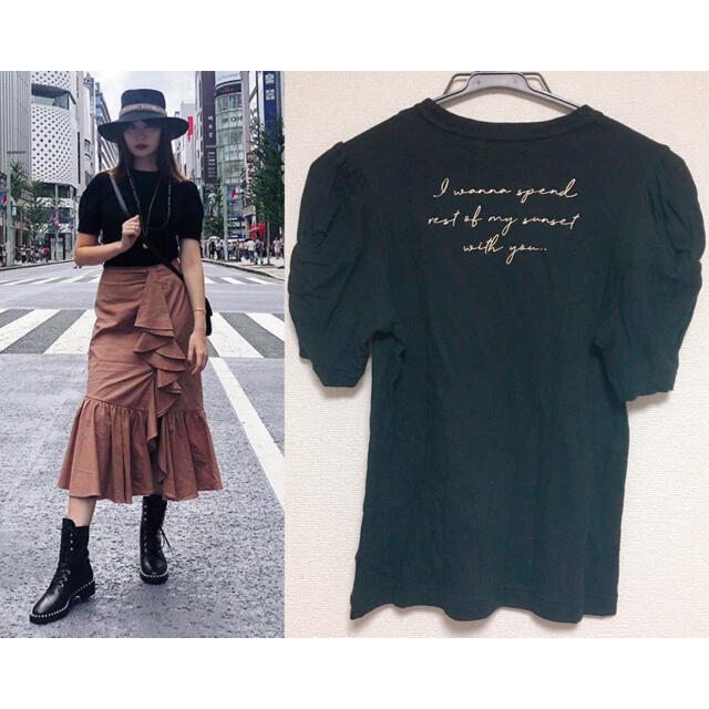 Herlipto / Twisted Sleeve Tee レディースのトップス(Tシャツ(半袖/袖なし))の商品写真