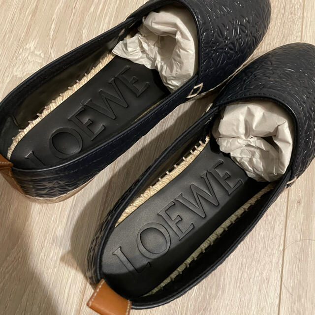 新品未使用 LOEWE エスパドリーユ 26cm アナグラム レザー