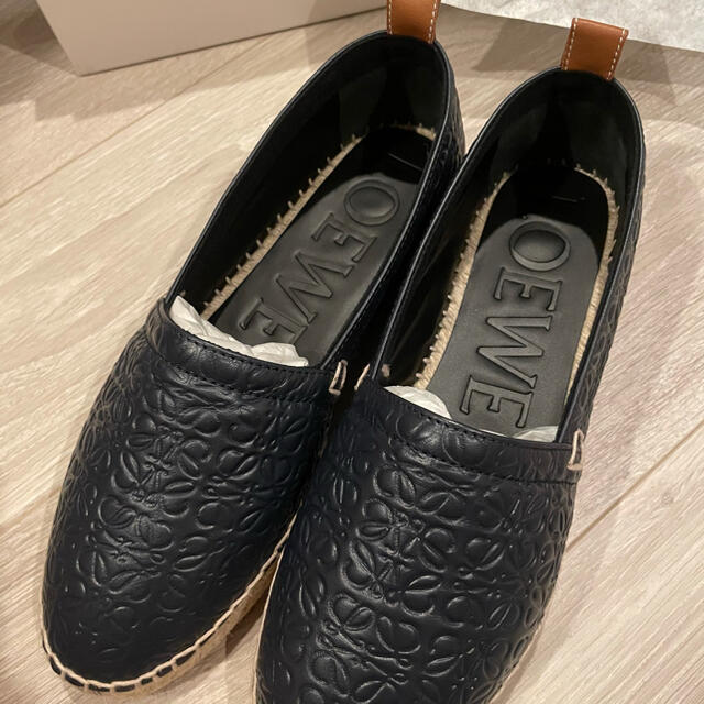 新品未使用 LOEWE エスパドリーユ 26cm アナグラム レザー