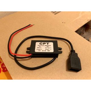USB DC-DC カー コンバータ モジュール 12v-5v 3A アダプタ(その他)