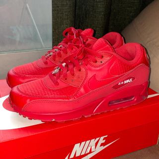 ナイキ(NIKE)の NIKE ナイキ エアマックス 90 AIR MAX 90 赤(スニーカー)