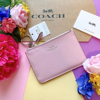 コーチ(COACH)の新品♡coach コーチ　ピンク　桜色　小銭入れ　春　キーリング　キーチェーン(コインケース)