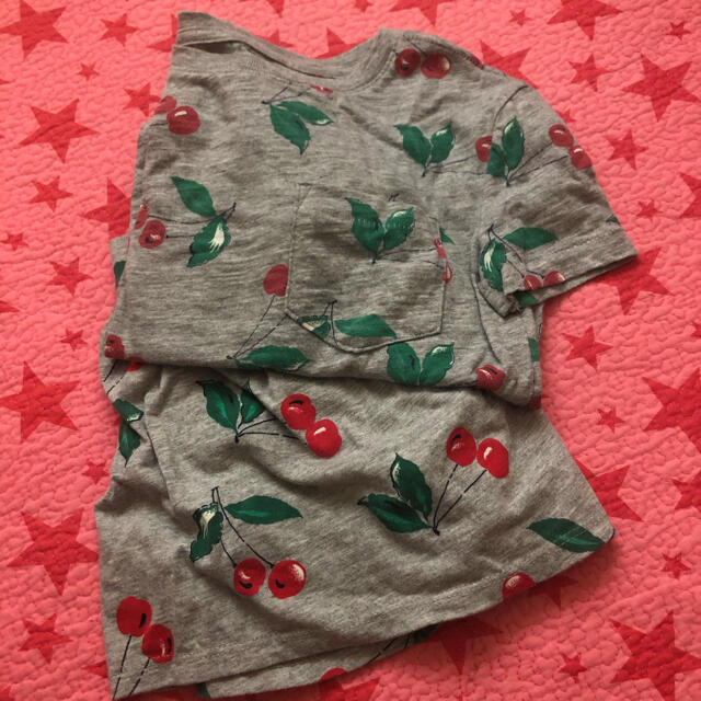 GAP Kids(ギャップキッズ)のGAP 女児　夏物上下セット　 キッズ/ベビー/マタニティのキッズ服女の子用(90cm~)(Tシャツ/カットソー)の商品写真