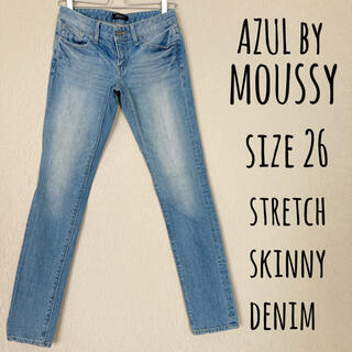 アズールバイマウジー(AZUL by moussy)のAZUL by moussy stretch skinny denim 26(デニム/ジーンズ)