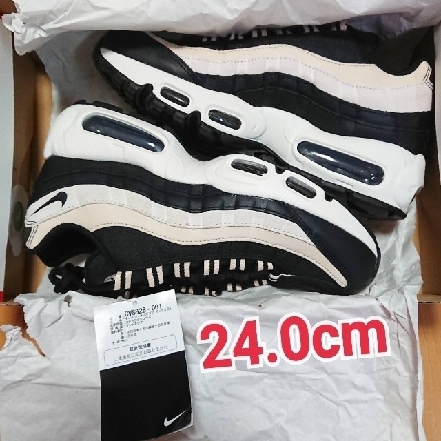 新品・未使用 】ナイキ エアマックス95 ブラック サミットホワイト24.0-