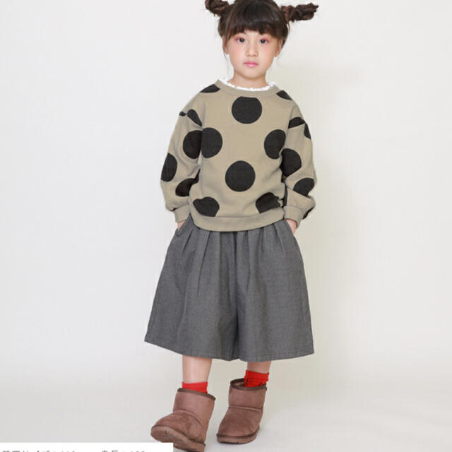 Biscuit(ビスケット)の新品！！120⚘⚘⚘La poche biscuit●ガウチョ　パンツ キッズ/ベビー/マタニティのキッズ服女の子用(90cm~)(パンツ/スパッツ)の商品写真