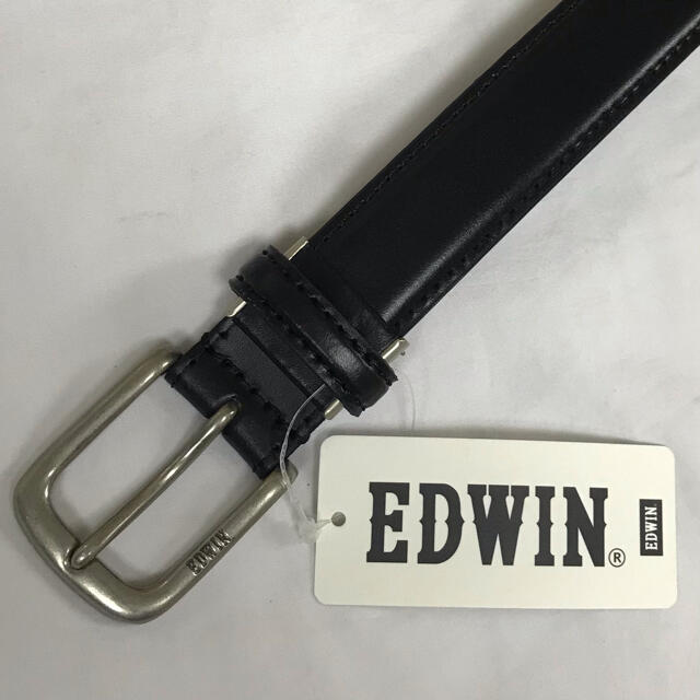 EDWIN(エドウィン)の新品 EDWIN エドウィン メンズ ベルト 革 ビジネス カジュアル 黒　6 メンズのファッション小物(ベルト)の商品写真