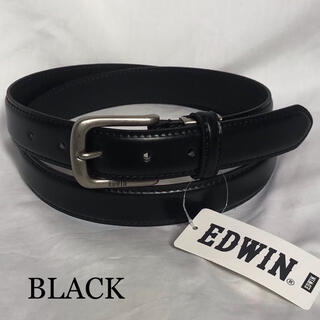 エドウィン(EDWIN)の新品 EDWIN エドウィン メンズ ベルト 革 ビジネス カジュアル 黒　6(ベルト)