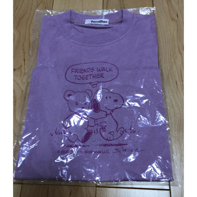 familiar(ファミリア)のファミリア　70周年　Tシャツ　120 スヌーピー　ファミちゃん　新品　パープル キッズ/ベビー/マタニティのキッズ服女の子用(90cm~)(Tシャツ/カットソー)の商品写真