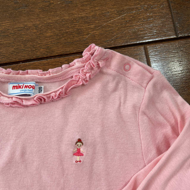 mikihouse(ミキハウス)のミキハウス　リーナ ちゃん　ピンク　ロンT 120cm キッズ/ベビー/マタニティのキッズ服女の子用(90cm~)(Tシャツ/カットソー)の商品写真