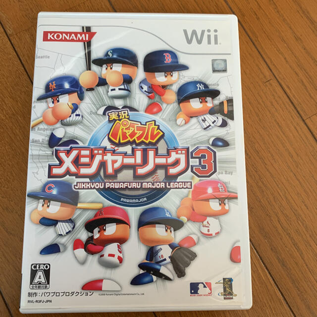 KONAMI(コナミ)の⭐︎Wii実況パワフルメジャーリーグ 3 エンタメ/ホビーのゲームソフト/ゲーム機本体(家庭用ゲームソフト)の商品写真