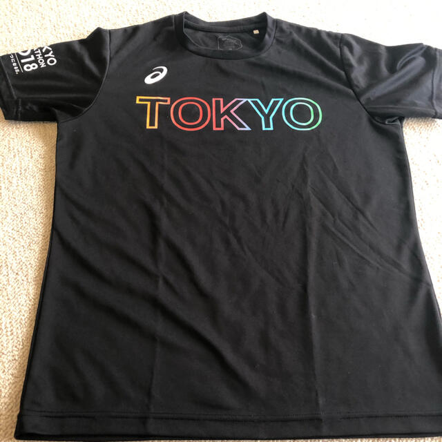 asics(アシックス)の値下げしました！アシックス東京マラソン2018限定Tシャツ メンズのトップス(Tシャツ/カットソー(半袖/袖なし))の商品写真