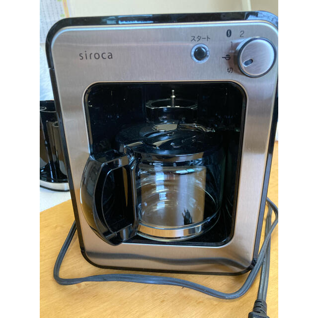 【3回使用】siroca 全自動コーヒーメーカー　SC-A211（K/SS） 2