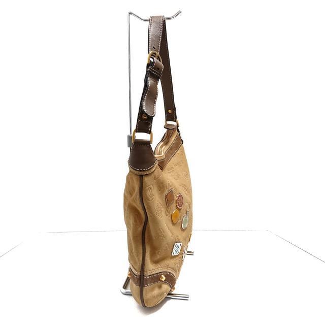 LOEWE(ロエベ)のロエベ - ベージュ×ブラウン 型押し加工 レディースのバッグ(ショルダーバッグ)の商品写真