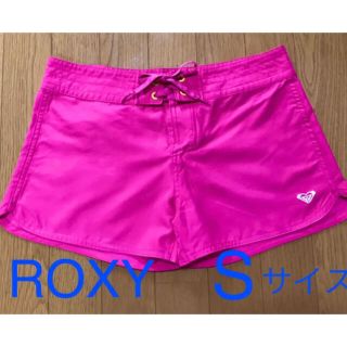 ロキシー(Roxy)の【中古美品】ROXY ショートパンツ　ピンク　水着　ボートショーツ　Sサイズ(ショートパンツ)