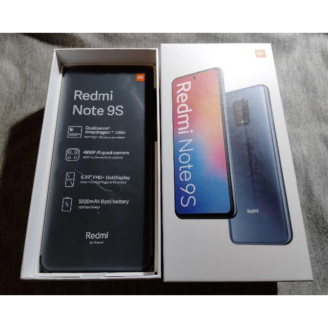 美品 Xiaomi Redmi Note 9S 4GB 64GBスマートフォン本体