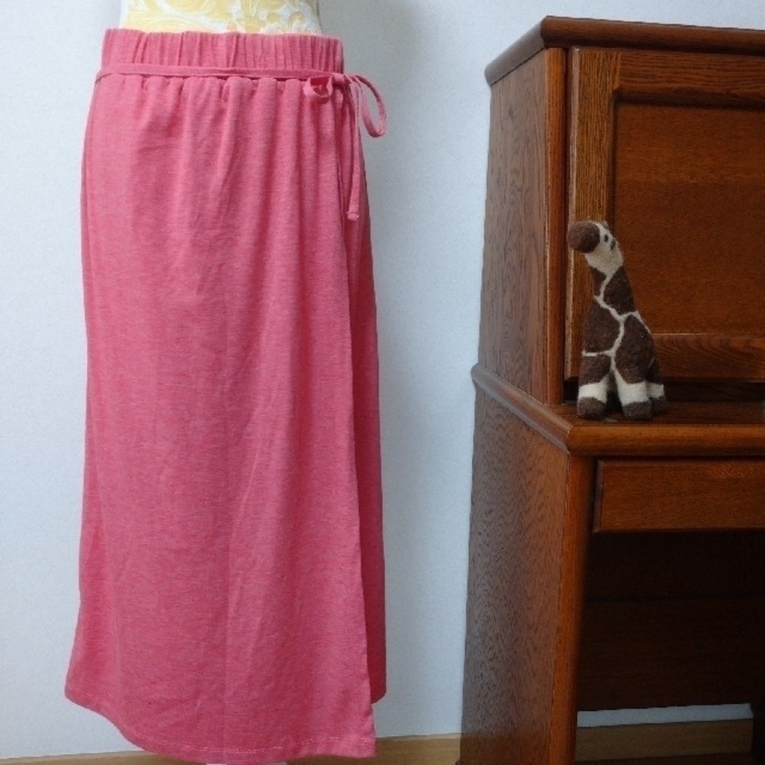 ロングスカート  ピンク  Mサイズ レディースのスカート(ロングスカート)の商品写真