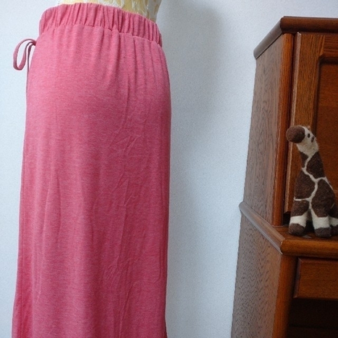 ロングスカート  ピンク  Mサイズ レディースのスカート(ロングスカート)の商品写真