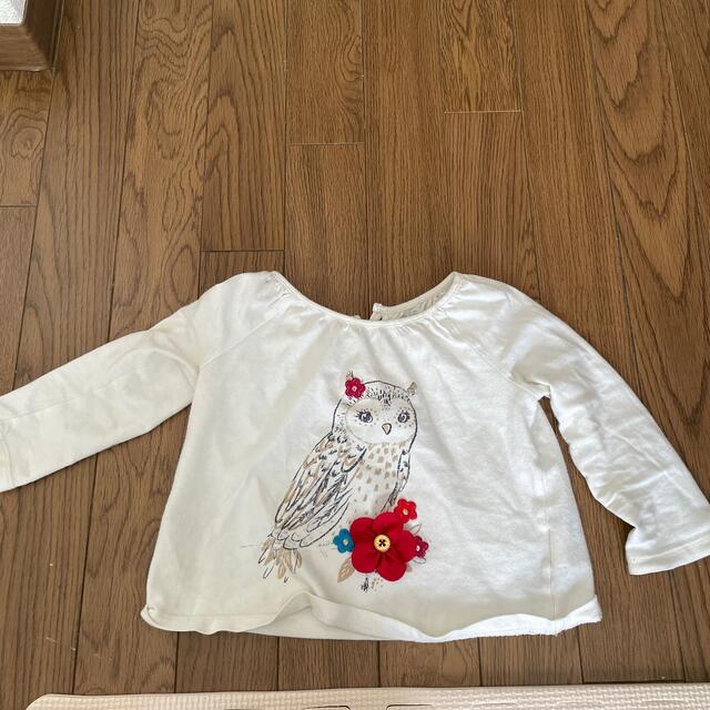 babyGAP(ベビーギャップ)のgap ロンT ふくろう キッズ/ベビー/マタニティのベビー服(~85cm)(Ｔシャツ)の商品写真