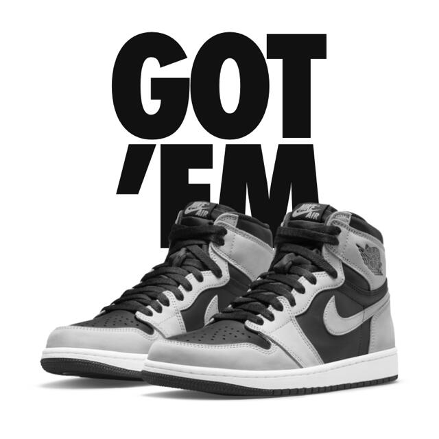 靴/シューズNIKE AIR JORDAN 1 HIGH OG SHADOW2.0