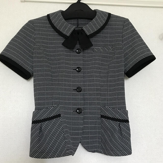 制服　事務　9号　オーバーブラウス レディースのトップス(シャツ/ブラウス(半袖/袖なし))の商品写真