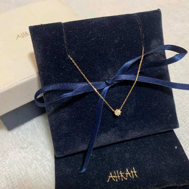 【最終値下げ】AHKAH(アーカー) ネックレス(18K YG ダイヤモンド)
