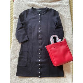 agnes b. M001 CARDIGAN ロングカーディガンプレッション