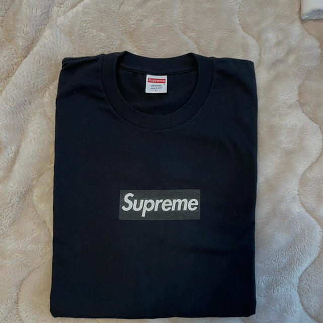 supreme box logo Tシャツ black L