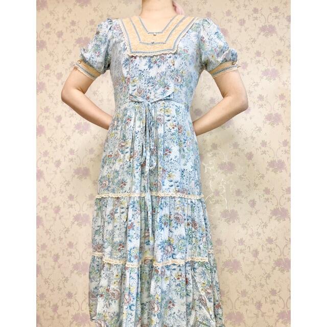 GUNNE SAX - イギリスカントリーな70年代のロマンティックなワンピース