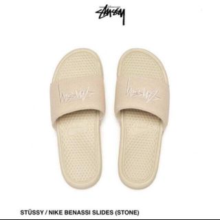 ステューシー(STUSSY)のSTUSSY / NIKE BENASSI SLIDES (STONE)25cm(サンダル)