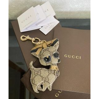 グッチ(Gucci)のGUCCI グッチ206081グッチョリ　チワワ　キーホルダー(キーホルダー)