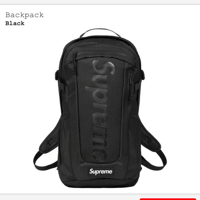 Supreme 2021SS Backpack Black