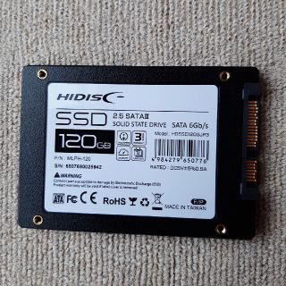 内蔵用SSD2.5inch SATA SSD 120GB(PCパーツ)